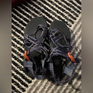 Chaco Women's Sandals - Navy and Orange